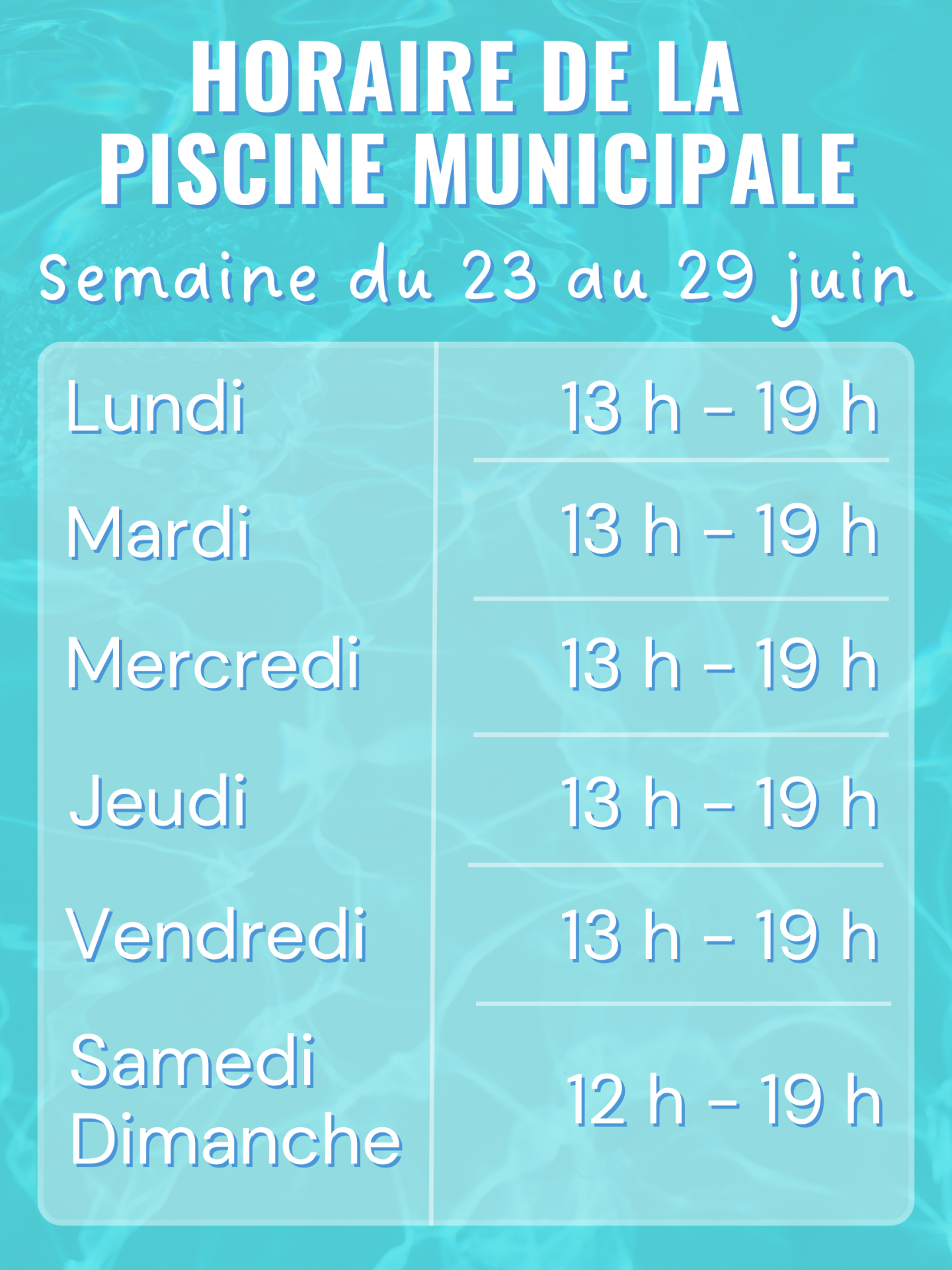 Piscine Duttlenheim Horaires